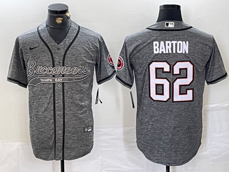 Men Tampa Bay Buccaneers #62 Barton Grey Joint Name 2024 Nike Limited NFL Jersey style 1